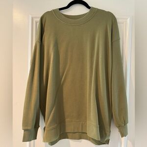 Lululemon Athletica green oversized sweatshirt oversized